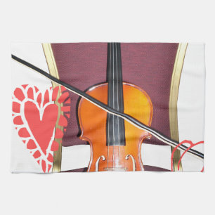 Sound of  v love hakuna matata valentine tea towel