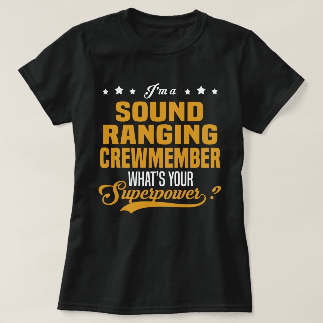 Sound Ranging Crewmember T-Shirt (Design Front)