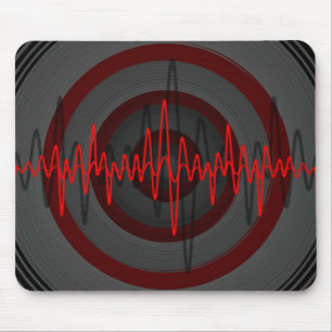 Sound Red Dark mousepad
