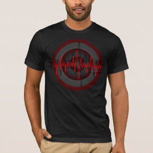 Sound Red Dark Round T-shirt black