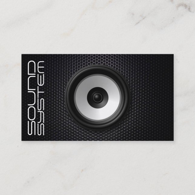 Sound service company business card (Front)