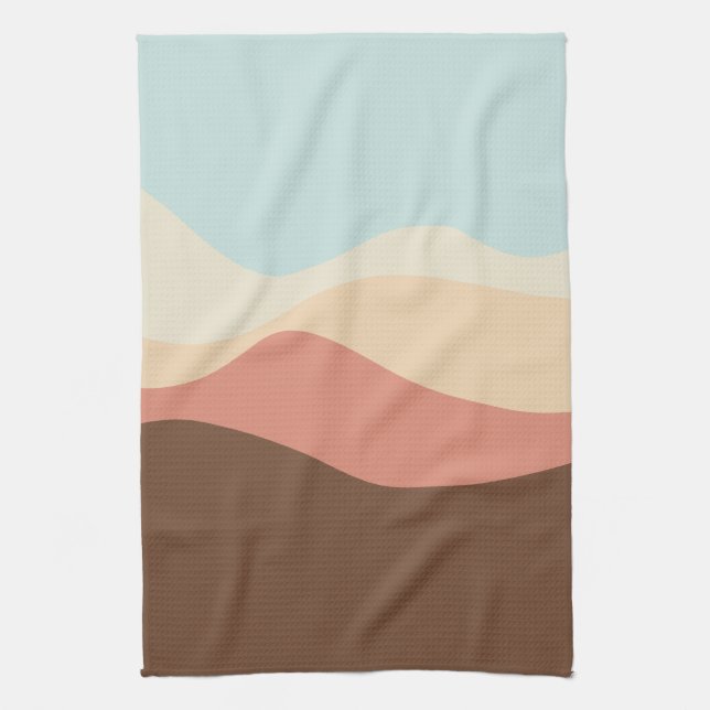 Sound Sketch 07 Tea Towel (Vertical)