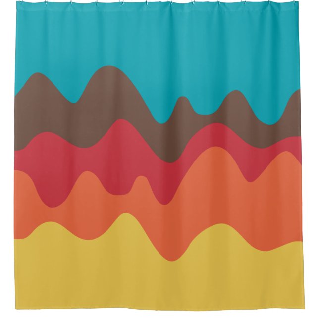 Sound Sketch 08 Shower Curtain (Front)