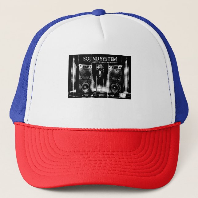 Sound System Wall Ar Trucker Hat (Front)
