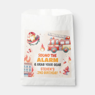 Sound the Alarm Fire Truck Baby Shower Favour Bags