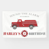 Sound the Alarm Fire Truck Birthday Party Any Age