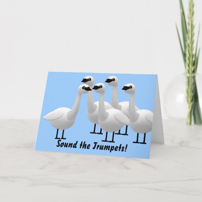 Sound the Trumpets Birthday Card (Front)