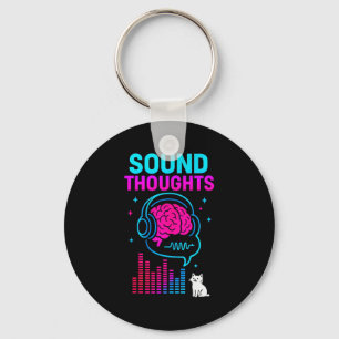 Sound Thoughts Stoic Philosophy Minimalist Slogan  Key Ring