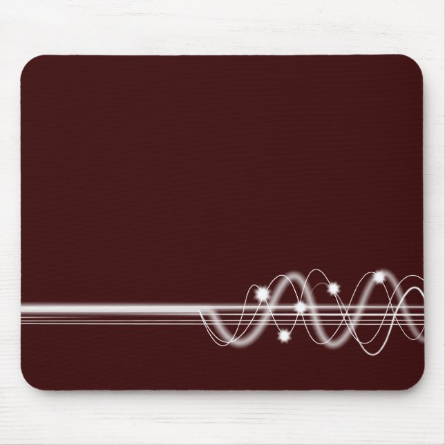 Sound Wave - Brown Mouse Mat (Front)