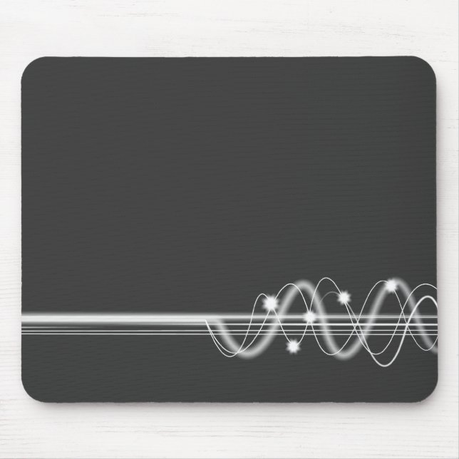 Sound Wave - Dark Grey Mouse Mat (Front)