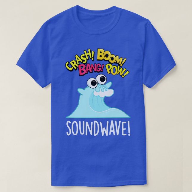 Sound Wave Funny Ocean Pun T-Shirt (Design Front)