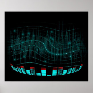 sound wave poster