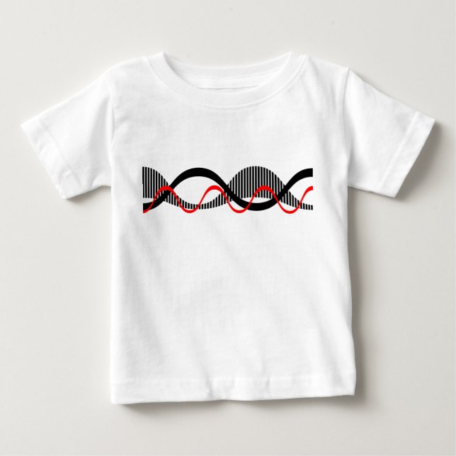 Sound Waves Baby T-Shirt (Front)