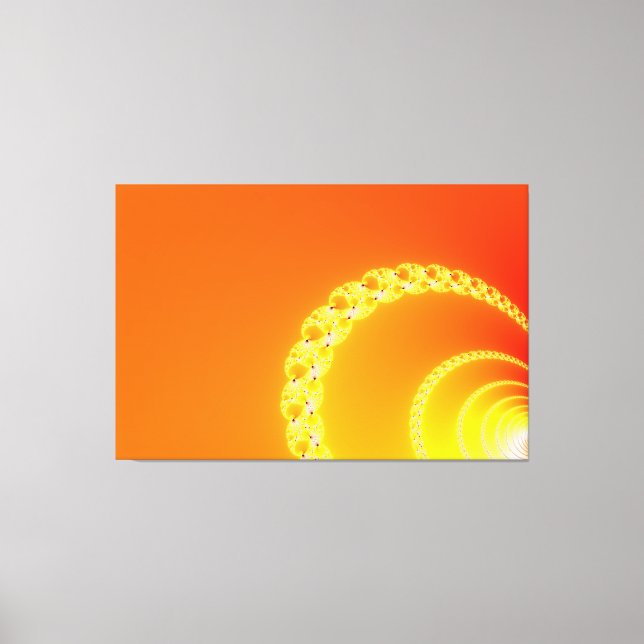 Sound Waves Fractal Art Canvas Print (Front)