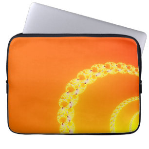 Sound Waves Fractal Art Laptop Sleeve