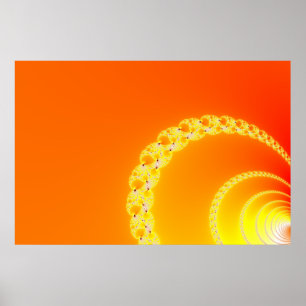 Sound Waves Fractal Art Poster