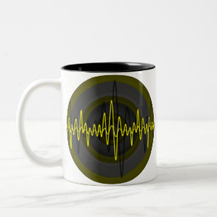 Sound Yellow Dark Round mug
