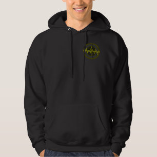 Sound Yellow Dark Round sweatshirt pocket & back