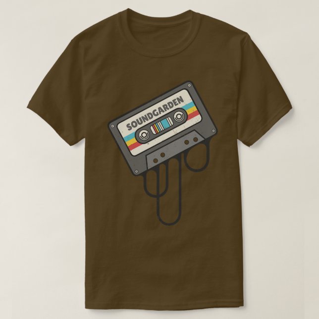 Soundgarden Cassette Retro T-Shirt (Design Front)