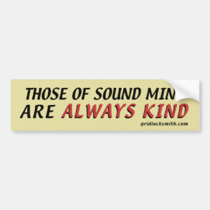 SoundMind-Kind Bumper Sticker