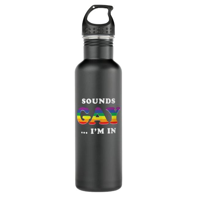 Sounds Gay I'm In  710 Ml Water Bottle (Front)