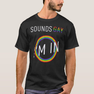 Sounds Gay Lgbtq Pride In Rainbow Graphic Parade M T-Shirt