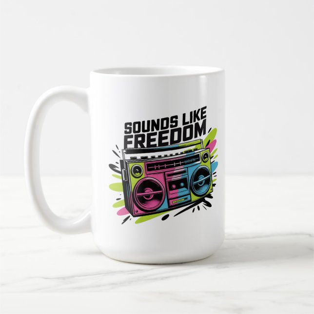Sounds Like Freedom Coffee Mug (Left)