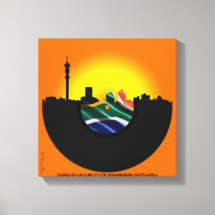 Sounds of a Skyline: Johannesburg, South Africa Canvas Print