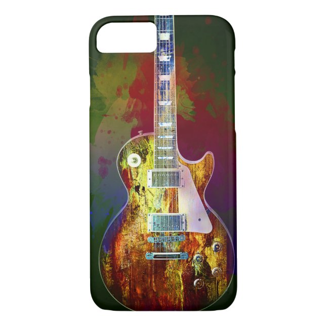 Sounds of music. Colourful guitar Case-Mate iPhone Case (Back)