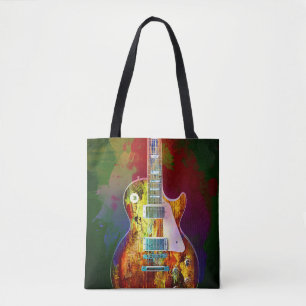 Sounds of music. Colourful guitar Tote Bag