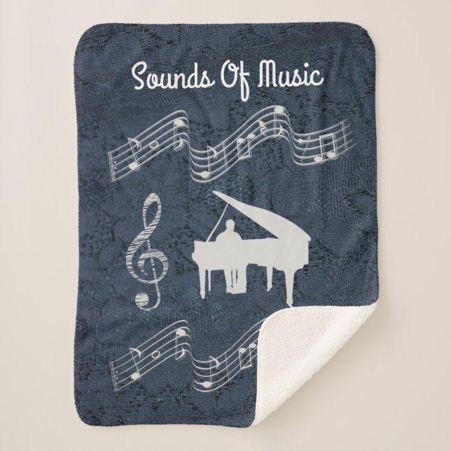SOUNDS OF MUSIC SHERPA BLANKET (Front)