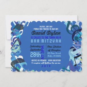 SOUNDS OF THE TORAH Bat Bar Mitzvah Invitation