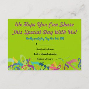 SOUNDS OF THE TORAH Bat Bar Mitzvah Reply Card