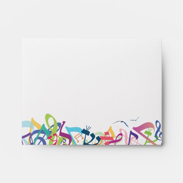 SOUNDS OF THE TORAH Small Envelope for reply card (Front)