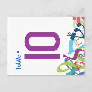 SOUNDS OF THE TORAH Table Number Seating Card