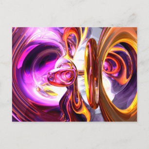 Soundwave Abstract Postcard