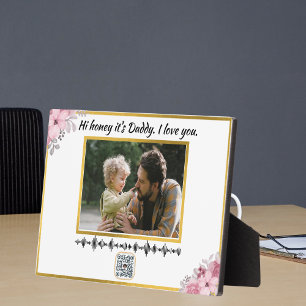 Soundwave Art QR Code - Custom Voice Recording Plaque