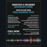 Soundwave Design, Audiologist, Audiology Clinic Flyer<br><div class="desc">Soundwave Design,  Audiologist,  Audiology Clinic Advertising Flyers By The Business Card Store.</div>
