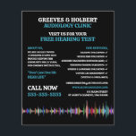 Soundwave Design, Audiologist, Audiology Clinic Flyer<br><div class="desc">Soundwave Design,  Audiologist,  Audiology Clinic Advertising Flyers By The Business Card Store.</div>