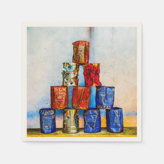 Soup Cans - After The Lunch Napkin (Front)