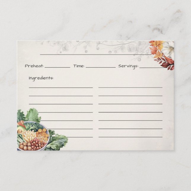 Soup Du Jour Basic Recipe Card (Front)