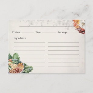 Soup Du Jour Basic Recipe Card