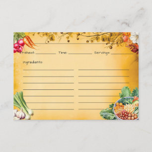 Soup Du Jour Recipe Card