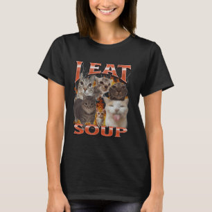 Soup Funny Cat Meme Bootleg Graphic T-Shirt