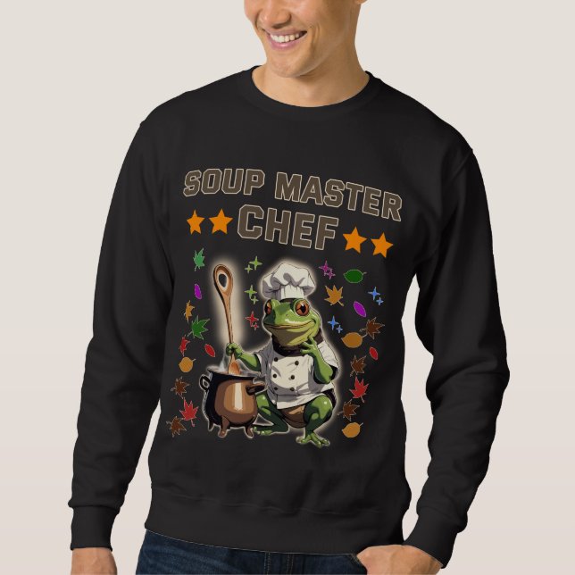  Soup Master Chef Funny Frog T-shirt Sweatshirt T (Front)