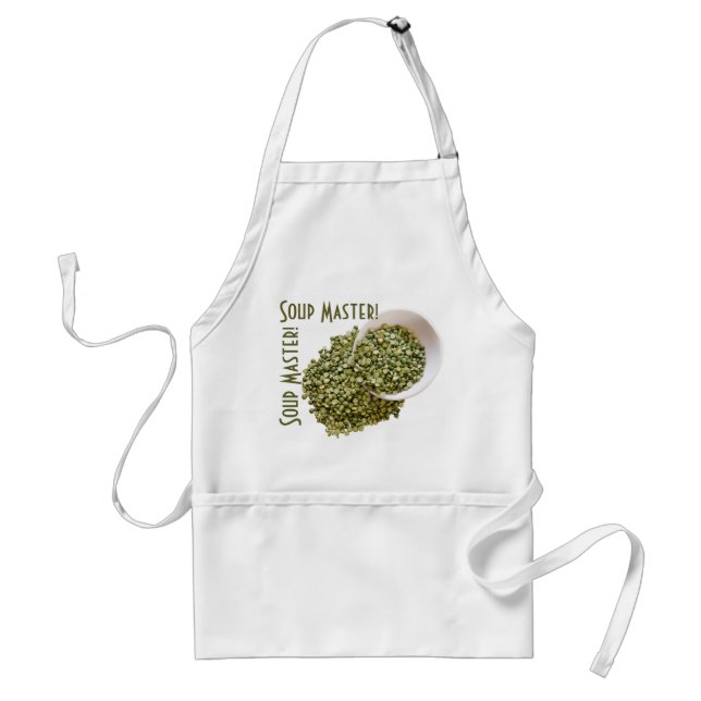 Soup Master Spilled Dried Green Pea Photograph Standard Apron (Front)