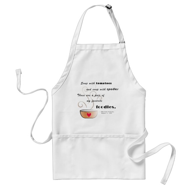 "Soup - my favourite foodle" Apron (Front)