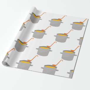 Soup Pot Wrapping Paper