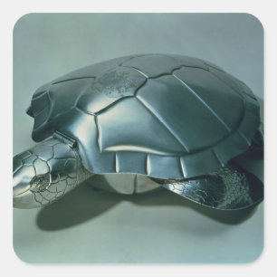 Soup tureen in form of a turtle, 1790's square sticker