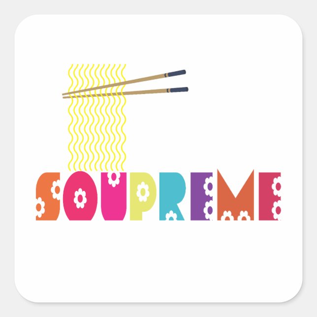 Soupreme Square Sticker (Front)